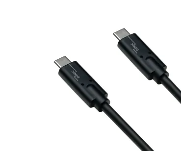 DINIC USB 3.2 Kabel Typ C-C Stecker, schwarz, unterstützt 100W (20V/5A) Aufladung, 2m